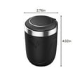 thumbnail image 6 of Aiteng Car Ashtray with Detachable Lid and LED Light, Portable Ashtray for Vehicles, Black, 6 of 7