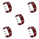 thumbnail image 3 of Seitruly Correa de repuesto para reloj inteligente, tejida deportiva, piezas de reparación de diario compatibles con Watch FIT, negro y rojo Type2 NO2, 3 of 6