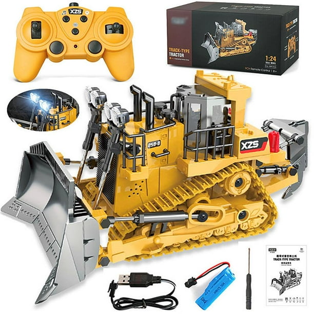 Vehículo de ingeniería de aleación, excavadora de Control remoto, excavadora, camión volquete, juguetes eléctricos para niños