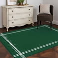 thumbnail image 3 of Pure Olive Green Area Rug 4x6 FT, Non Slip Kids Room Carpet, Simple Solid Color Washable Soft Floor Carpet Non-Shedding Throw Rug for Dorm Kitchen Study Room Home Office Bedside, 3 of 9