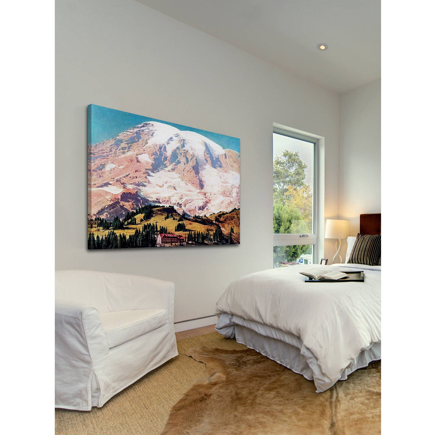 "Mt. Rainier" Painting Print on Wrapped Canvas