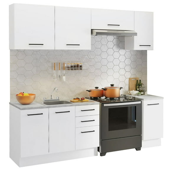 Cocina Integral Modular Luna Madesa 240cm con Acessorios 01