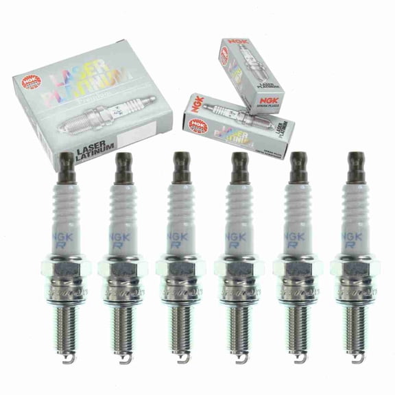 6 pc NGK 6378 Laser Platinum Spark Plugs for 192637 Ignition Wire Secondary Fits select: 2005-2007 MASERATI QUATTROPORTE, 2006-2009 FERRARI F430