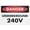 Warning Sign 3, variant on Danger Trailing Cable Sign Warning Sticker-Security Sign Outdoor Sign 8"x12"