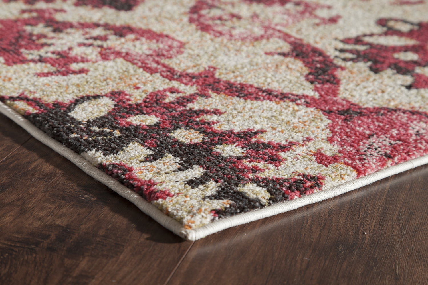 Rugs America Beverly 7'10" x 9'10" Rug in Ivory Fuchsia