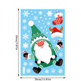 thumbnail image 3 of Christmas Theme Window Sticker Elk Snowflake Santa Claus Window Decorations Clings Decal Stickers Portable No Adhesive Stickers (A9), 3 of 3