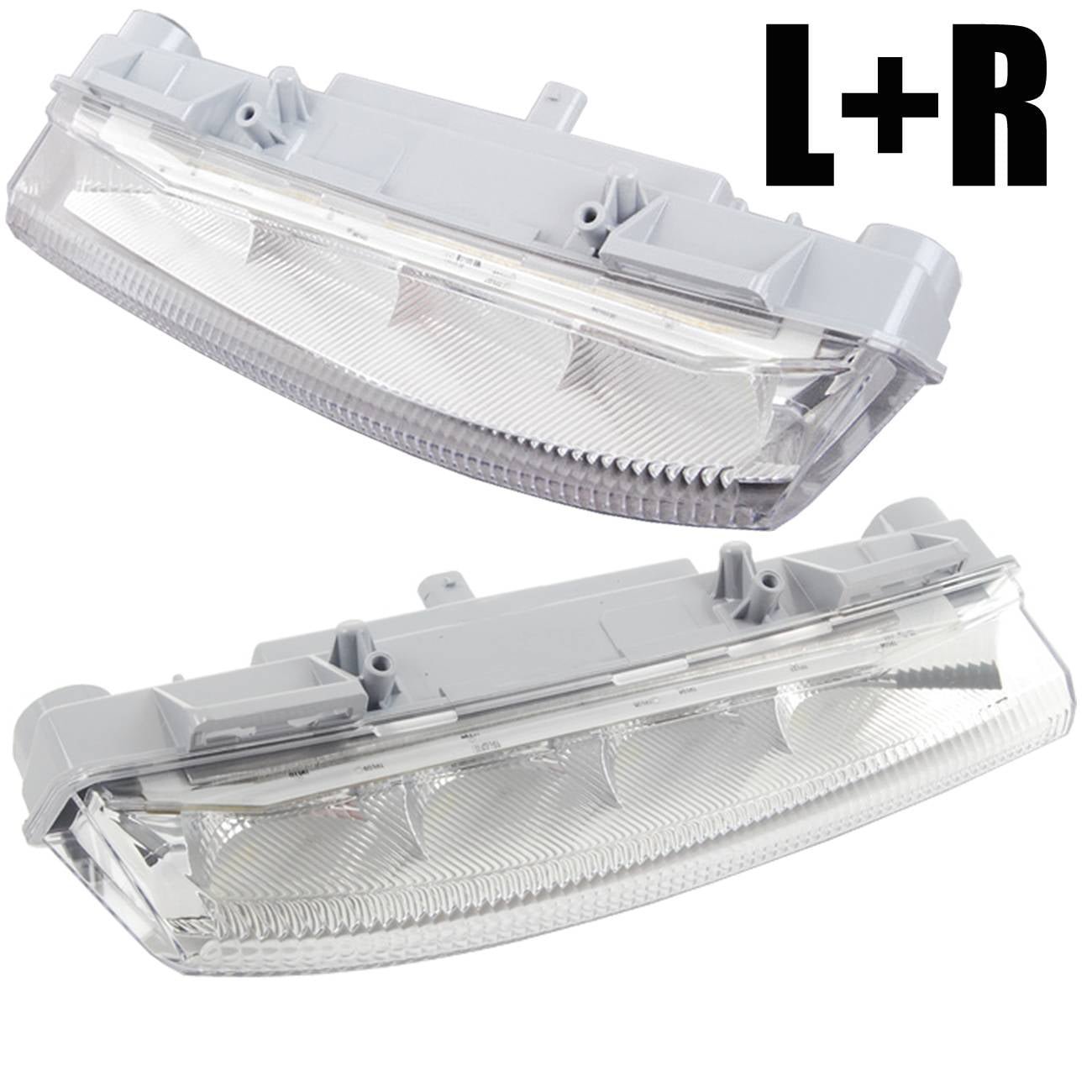 Pair 2049068900 2049069000 For Mercedes-Benz W204 R172 Front DRL Lamp Fog Light