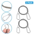 thumbnail image 3 of Uxcell Safety Cable Lock Stainless Steel Cable with Loops Security Wire Lock for Hanging Luggage 7.87'' x 0.06'', 3 of 6