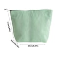 thumbnail image 2 of SDNall Portable Toiletry Organizer, Makeup Bag Travel, Lightweight Cosmetic Storage Pouch with Zipper, Striped Travel Wash Bag for Women, Everyday Organization for Home and Travel, 2 of 8