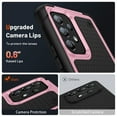 thumbnail image 4 of ELEHOLD for Samsung Galaxy A52/A52s 5G 2021 Fit Case, Military-Grade Dual Layer Raised Frame Screen & Camera Lens Protective Armor Hybrid PC+TPU Anti-Drop Shockproof Slim Rugged Case,Pink, 4 of 8