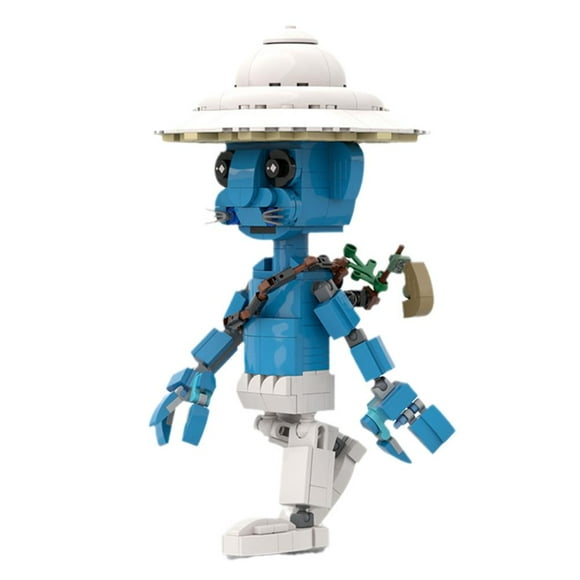 Buildmoc Cross-Border New Product Smurf Cat Small Particles Children'S Educational Building Blocks Assembly Toys