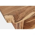 thumbnail image 3 of Jofran Cooper Live Edge Storage Bench, 52''L x 16''W x 18''H, Natural (Set of 2), 3 of 4
