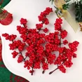 thumbnail image 4 of 50/5 piezas de ramas de bayas artificiales de Navidad, plantas falsas, tallos de bayas, coronas de bricolaje, adornos para árbol de Navidad, decoración para fiesta de Año Nuevo, 4 of 5