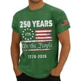 thumbnail image 3 of Men's Casual Round Neck Lightweight Breathable Short-Sleeve Top Green 2XL, 3 of 4