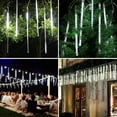 thumbnail image 4 of DYstyle LED Meteor Shower Rain Lights, 8 Tubes Outdoor Waterproof Falling String Lights for Wedding Party Christmas, 4 of 6