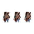 thumbnail image 3 of Jumpingount Camisa de mujer de poliéster cuello plisado Casual elegante lavable a mano blusa bohemia salidas diarias camisas de oficina ropa verde L Type1 NO1 Jumpingount CBP137685, 3 of 6