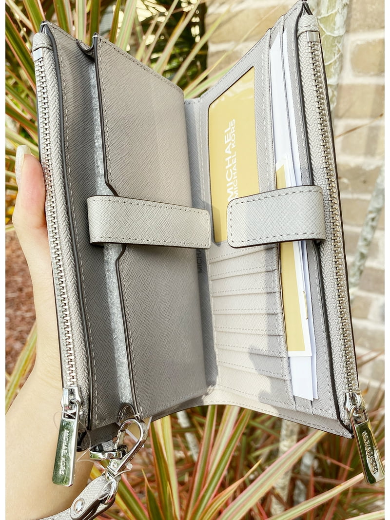 Michael Kors Jet Set Travel Large Double Zip Phone Wristlet Wallet