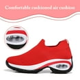 thumbnail image 2 of Cyiecw Women's Walking Shoes Lightweight Slip on Sock Sneakers Comfortable Mesh Air Cushion Platform Loafers, 2 of 7