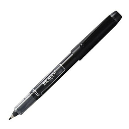 Pilot Bravo Marker Pen - Bold Pen Point Type - 1 mm Pen Point Size - Black Ink - 1 Each