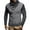 Gray, variant on Ahabrexf Shirts for Men, Shawl Collar Pullover Sweater Casual Slim Button Textured Knit
