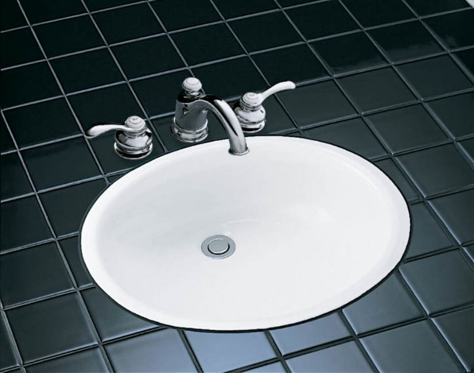 KOHLER Fairfax Badarmatur In ölgeriebener Bronze – 2 Griffe, Breite Spreizung, Inkl. Metallablauf & Zuleitungen