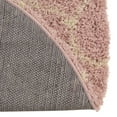 thumbnail image 5 of Unique Loom Trellis Shag Collection Area Rug - Ruby (5' 3" Round Light Pink/Ivory), 5 of 12