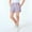 Light Violet, variant on Girls High Waist Loose Fit Sport Shorts, Elastic Drawstring Running Shorts with Pockets for Kids, Summer Cotton Yoga Shorts and Athletic Wear, Multi Color Available Light Blue 100