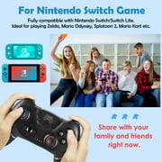 Switch Controller, Wireless Pro Controller for Switch/Switch Lite/Switch OLED, Switch Remote Gamepad with Joystick, Adjustable Turbo Vibration, Ergonomic Non-Slip - Blue