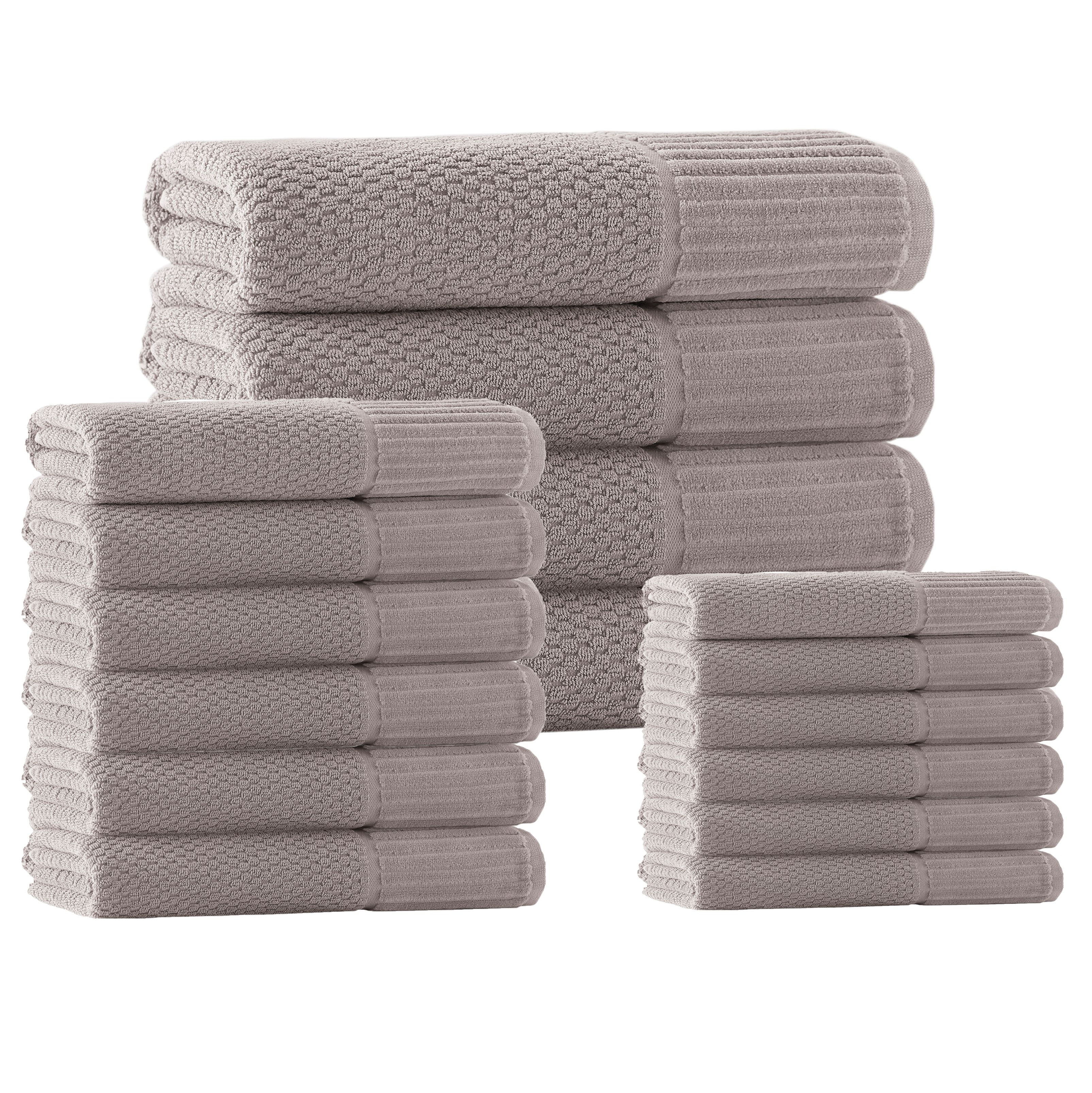 Enchante Home Timaru 8-Pieces Sand Turkish Cotton Hand Towels