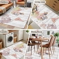 thumbnail image 5 of 3'x5' Area Rugs, World Map Indoor Outdoor Area Rug for Living Room Bedroom, Farmhouse Abstract Illustration Wooden Grain Washable Bathroom Rugs Kitchen Floor Carpet Mats Home Decor Aesthetic, 5 of 8