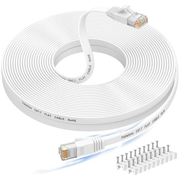 60 ft Ethernet Cable, Cat 6e/Cat6 Long Ethernet Cable with Snagless Rj45 Connector, High Speed Patch Cord Than Cat