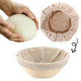 thumbnail image 5 of Sold 2pcs Bread Proofing Cover Baking Banneton Liner Cloth Bread Basket Liner (20*8 and 21*15), 5 of 6
