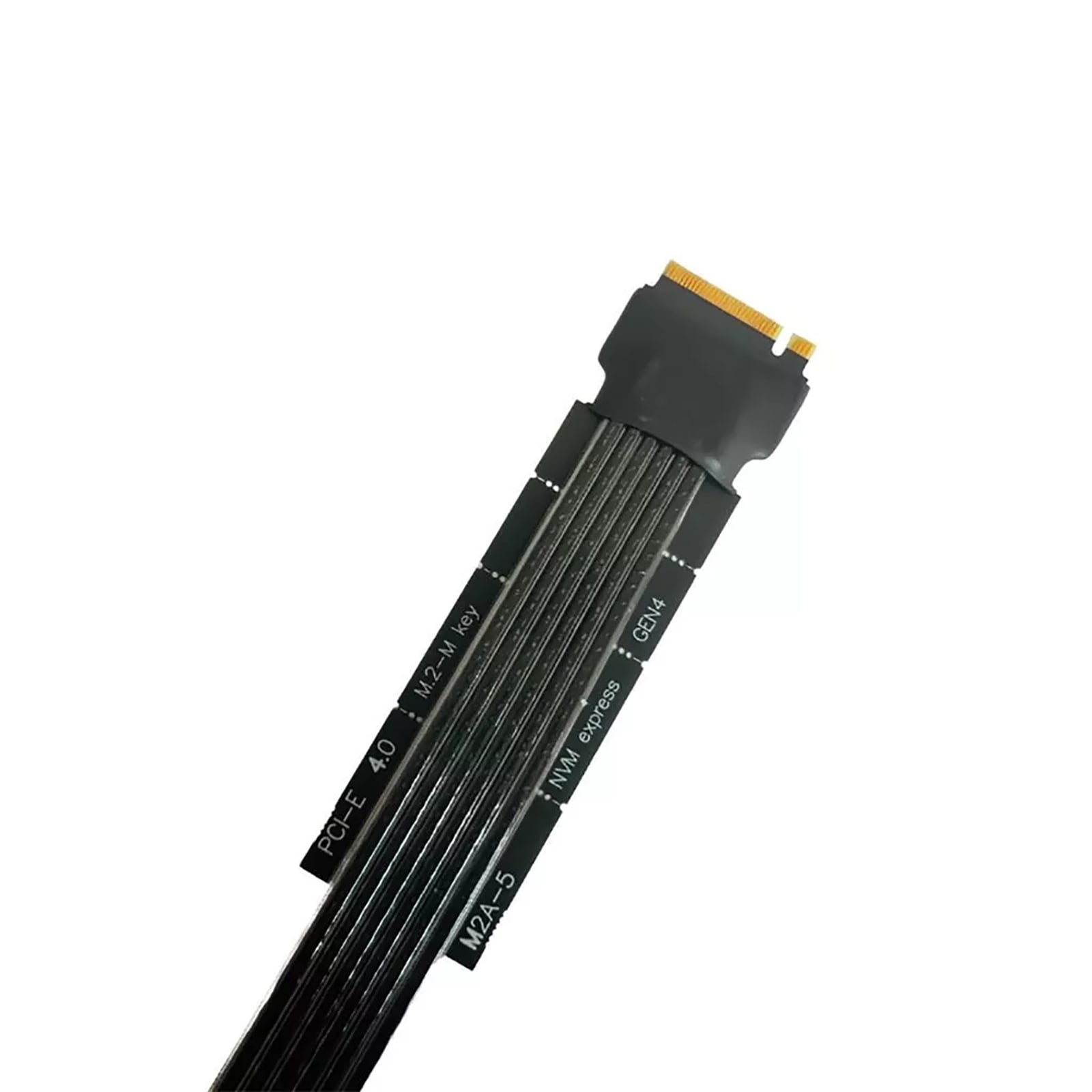 Gen 4 M.2 NVMe PCIe Adapter Cable Silver-Plated Shielded Cable, SATA Adapter and Power Cable Included CPUs Motherboards