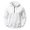 White—Hoodies for Men, variant on BVOFAR Mens Hooded Sweatshirt Winter Fleece Full Zip Jackets Quarter Zip Pullover Long Sleeve Outerwear with Multi Pockets Black M