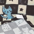 thumbnail image 3 of Yayeee Tapestry Wall Hanging for Bedroom 90" x 60" Living Room Home Wall Art Decor, Blue and White Cat, 3 of 7