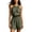 Army Green, variant on Womens Summer Casual Sleeveless Shorts Romper Halter Neck Lightweight Loose Fit Overalls One Piece Jumpsuit Beach Vacation Mountain Climbing Outfits
