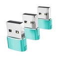 thumbnail image 2 of 3 piezas 3.1 a USB 2.0 Adaptador de enchufe de transferencia rápida de datos hembra a macho para Verde, 2 of 9