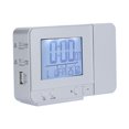 thumbnail image 4 of Projection Alarm Clock, LED Digital Clock with Temperature Humidity Test, 7 Language Calendar, 180 Rotation Display, 12H/24H Time System, Home Supplies, 4 of 7