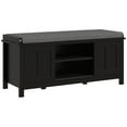 thumbnail image 2 of HOMCOM Shoe Rack Bench for Entryway with Cushion, Sliding Doors, 10 Pairs, 2 of 9