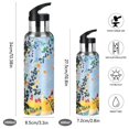 thumbnail image 2 of Yayeee 33oz Insulated Water Bottle Double Wall Stainless Steel with Flip Straw Lid, Colorful Leaves, 2 of 7