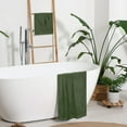 thumbnail image 4 of BELIZZI HOME Ultra Soft 3 Pack Cotton Towel Sets - 1 Pc Bath Towel 28x55 inch, 1 Pc Hand Towel 16x24 inch & 1 Pc Wash Coth 12x12 inch. For Everyday Use, Compact & Light Weight - Olive Green, 4 of 6