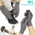 thumbnail image 2 of MesaSe 1 Pair Full Finger Arthritis Gloves for Rheumatoid & Osteoarthritis Comfortable and Soft Cotton Compression Gloves for Pain Relief and Stiffness Relief Grey, 2 of 8