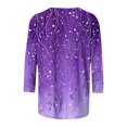 thumbnail image 4 of Njagoc3 Womens Blouses Plus Size Fashion Round-Neck Short Sleeved Printed Pullover Tops, 4 of 6
