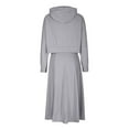 thumbnail image 5 of Maoxin Skirt for Women Women's Long Sleeved Hooded Sweatshirt Skirt Set ,Gray,L, 5 of 6