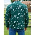 thumbnail image 2 of Christmas Jean Jacket Men Trucker Unlined Coats Xmas Printed Tops Stocking Stuffers for Man, 2 of 8