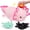 axolotl-pink, variant on MaoGoLan 23.5" Pink Giant Axolotl Stuffed Animals with 3 Babies Inside Large Axolotl Plush Toy with Movement can Make Sounds