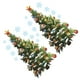 thumbnail image 2 of KAKOWELY 2 hojas de calcomanías de pared con diseño de árbol de Navidad de dibujos animados, elementos navideños clásicos, pegatinas decorativas, 2 of 5
