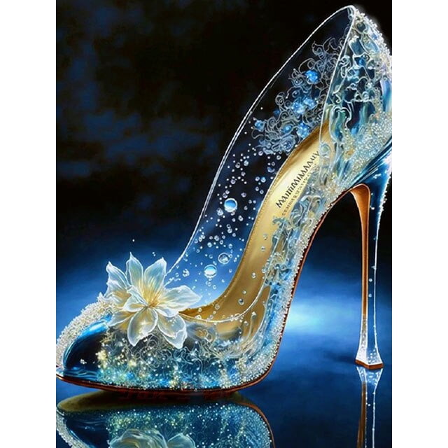 Fantasy High-Heeled Landscape Diamond Painting New 2023 DIY Mosaic Diamond Embroidery Dream Princess Shoes 5D Cross Stitch S468round 70x90cm Gao Jinjia LED