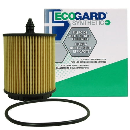ECOGARD S5436 Cartridge Engine Oil Filter for Synthetic Oil - Premium Replacement Fits Chevrolet Equinox, Malibu, Cobalt, HHR, Cavalier, Classic, Captiva Sport, Impala, Orlando / GMC