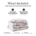 thumbnail image 2 of Southshore Fine Linens Holly Jolly Lane Reversible Comforter Set, 100 GSM Double-Brushed Microfiber Holiday Bedding, 1 Comforter and 1 Pillow Sham, Twin/Twin XL, 2 of 9